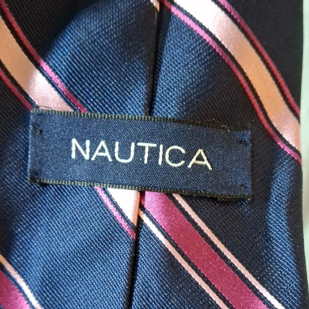 Nautica Blue and Pink Silk Ties Accessories